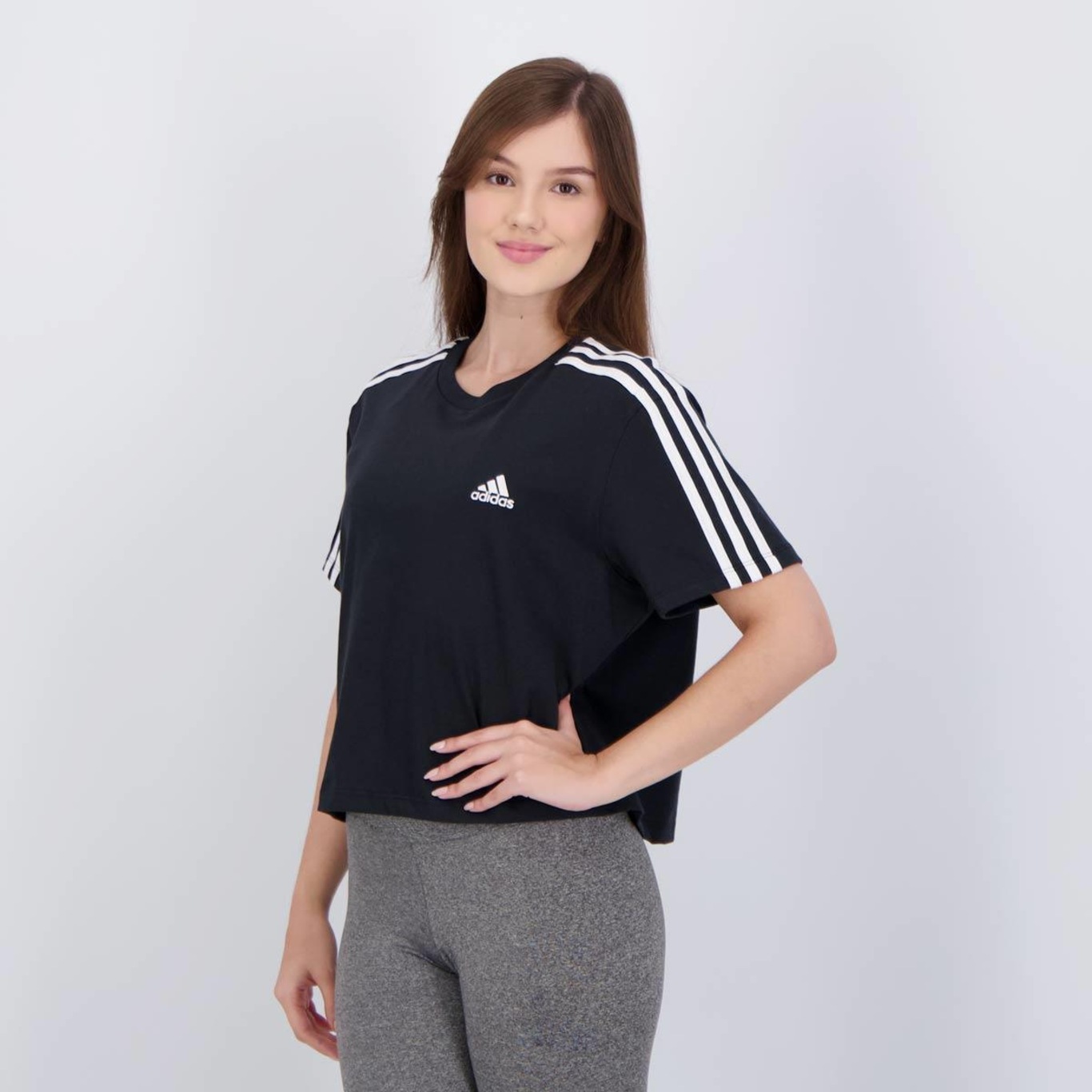 Cropped adidas 3 Stripes - Feminino - Foto 3