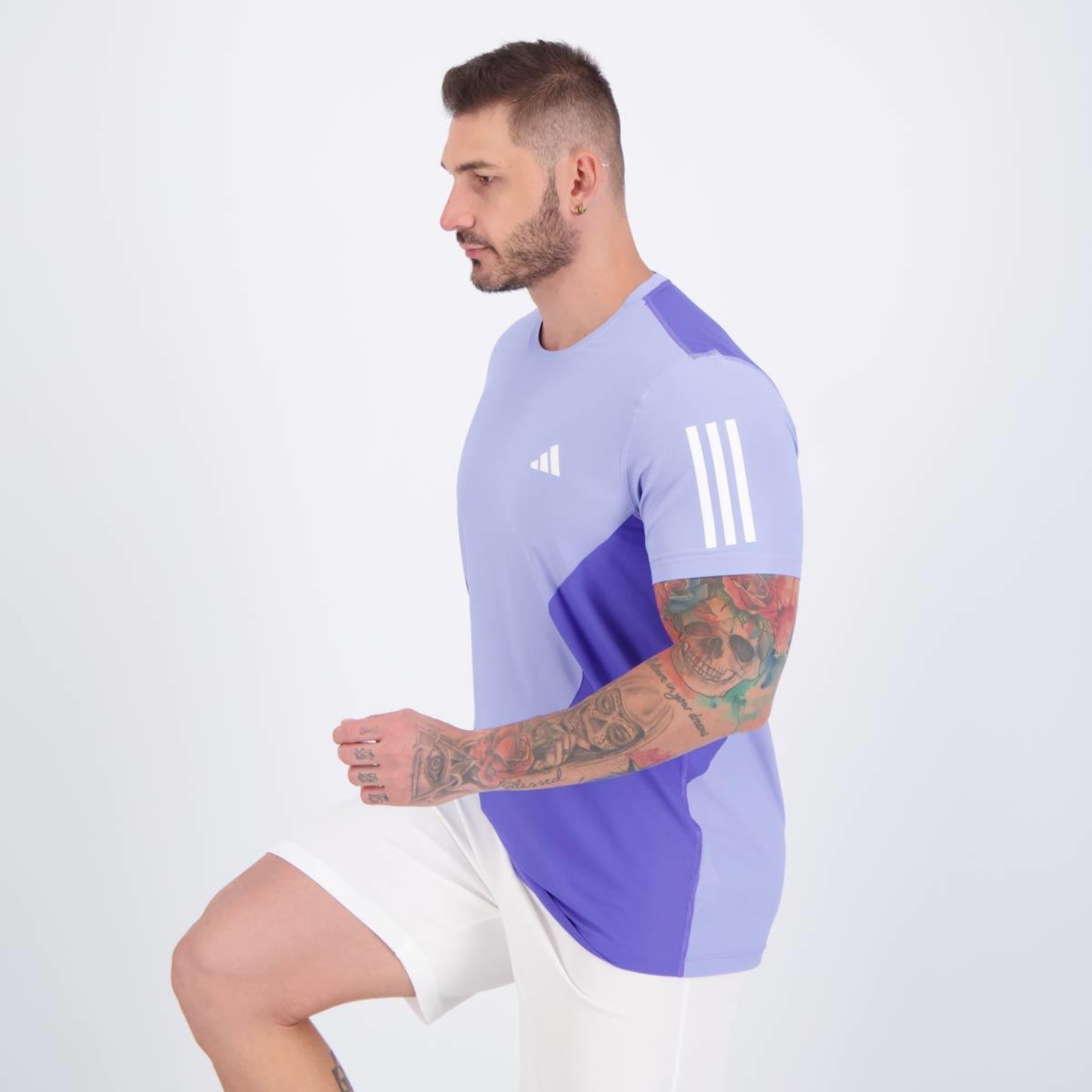 Camiseta adidas Own The Run Base Duocolor Masculina - Foto 6