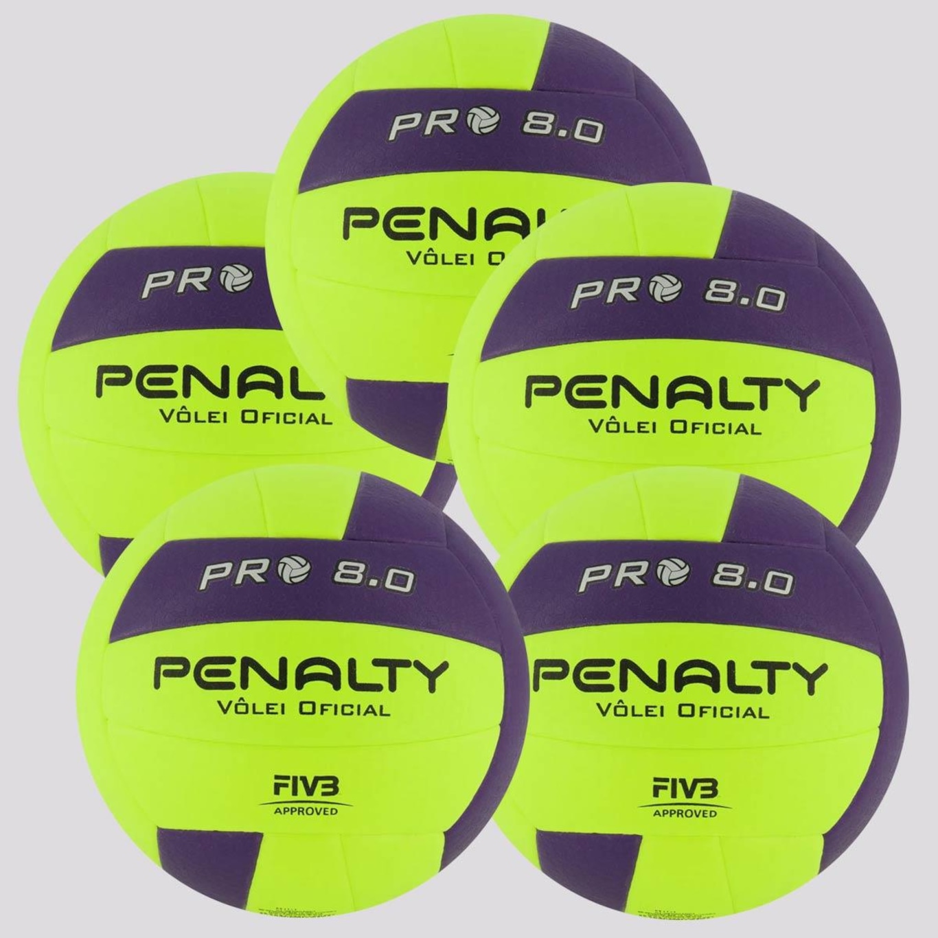 Bola de Vôlei Penalty 8.0 Pro - 5 Unidades - Foto 1