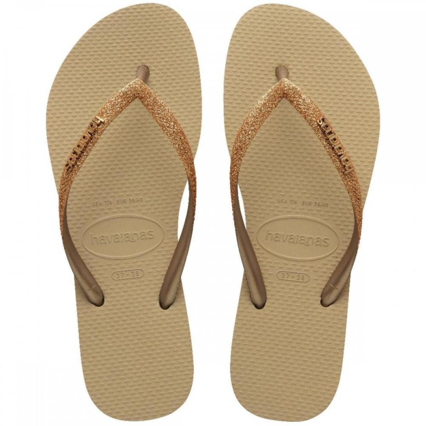 Chinelo Havaianas Slim Glitter II Feminino - Foto 2