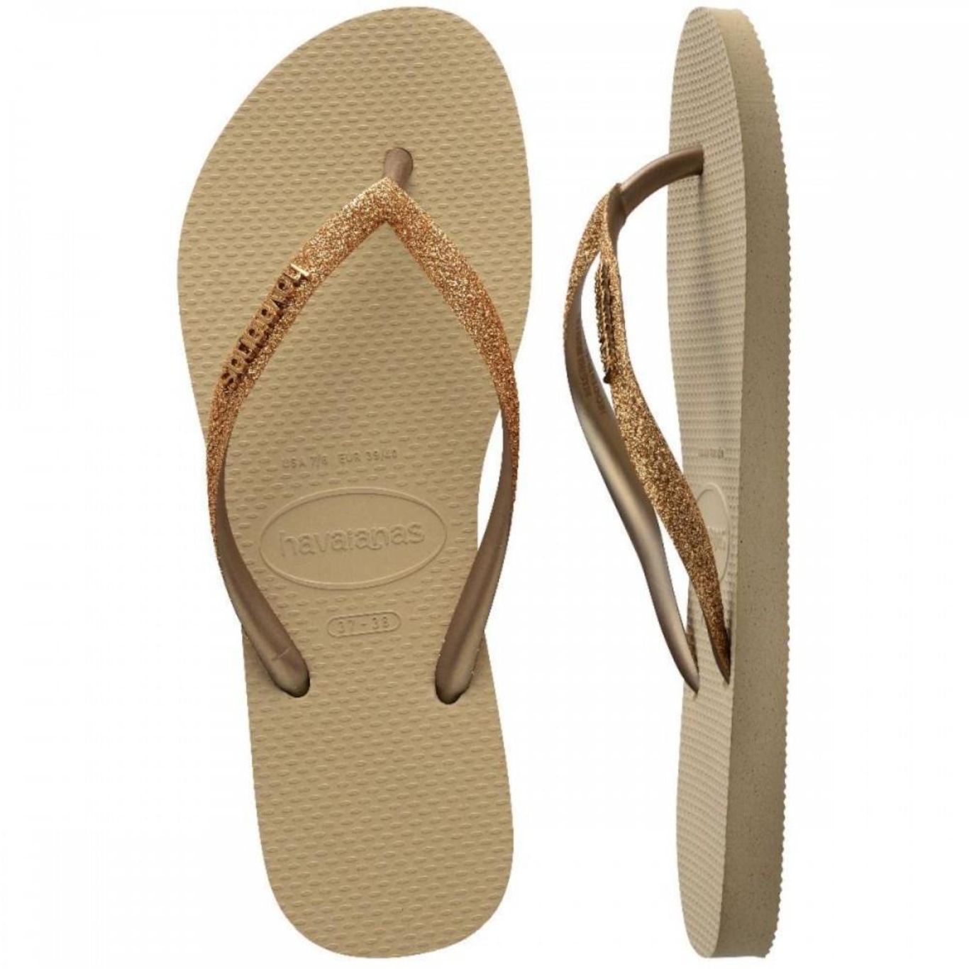 Chinelo Havaianas Slim Glitter II Feminino - Foto 5