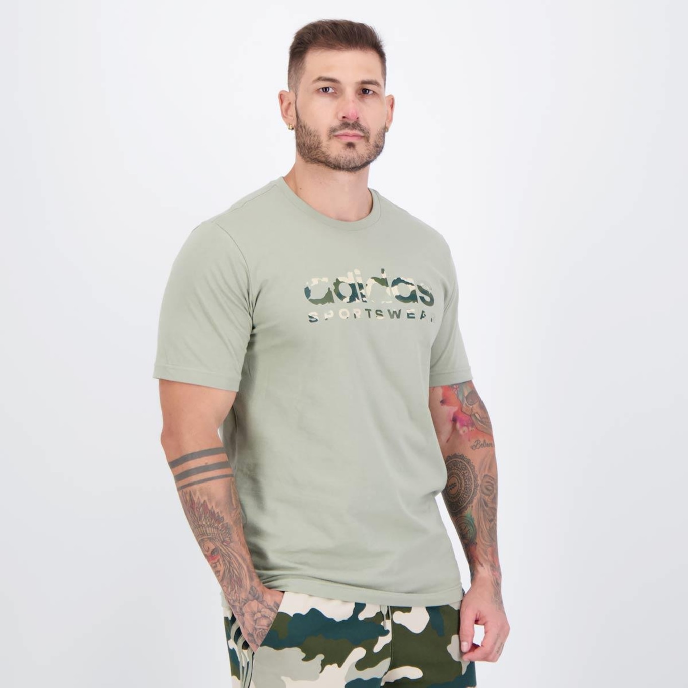 Camiseta adidas Camo Masculina - Foto 2