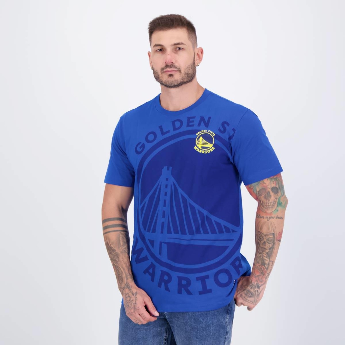 Camiseta Nba Overall Golden State Warriors Masculina - Foto 3