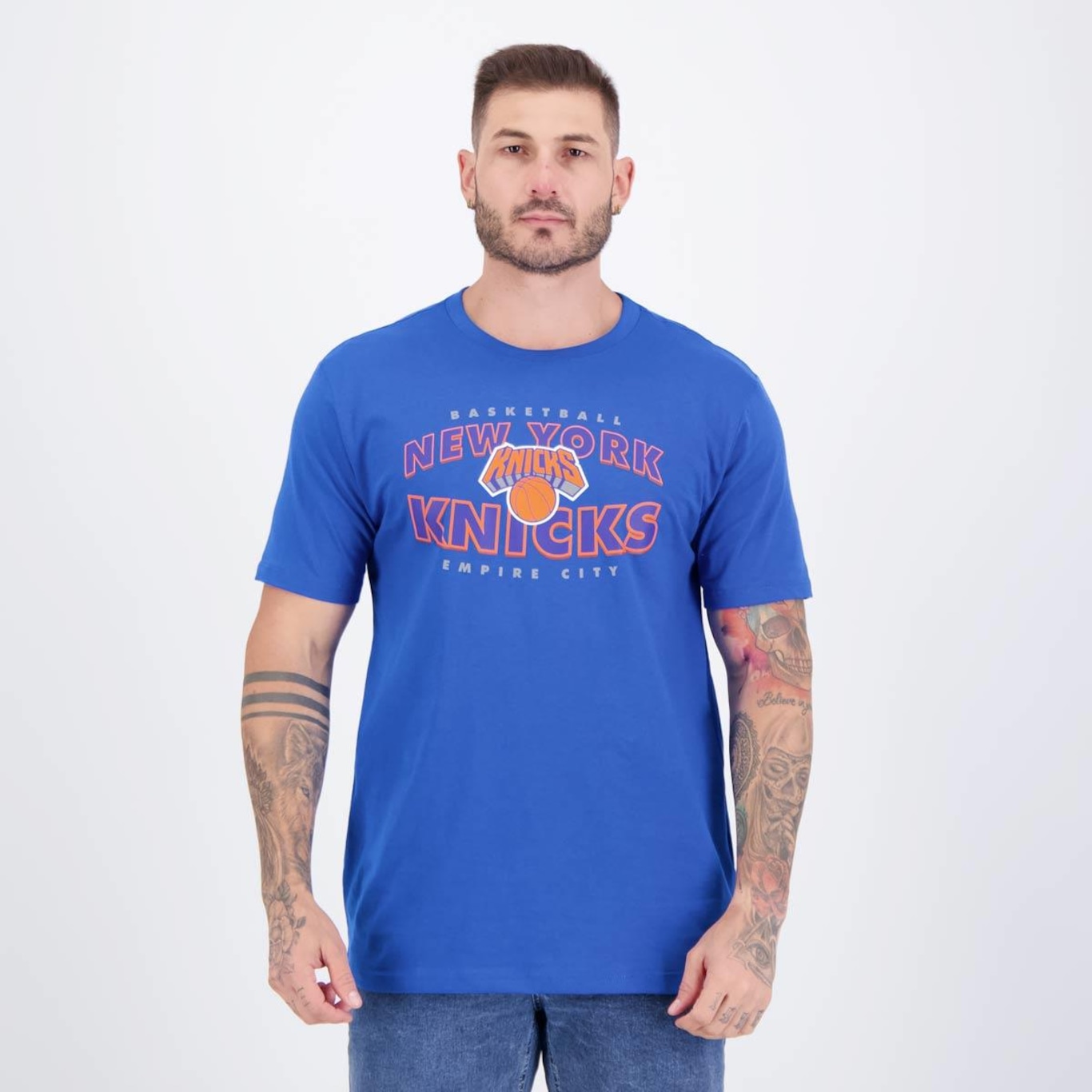 Camiseta Nba Nicktown New York Knicks Masculina - Foto 1