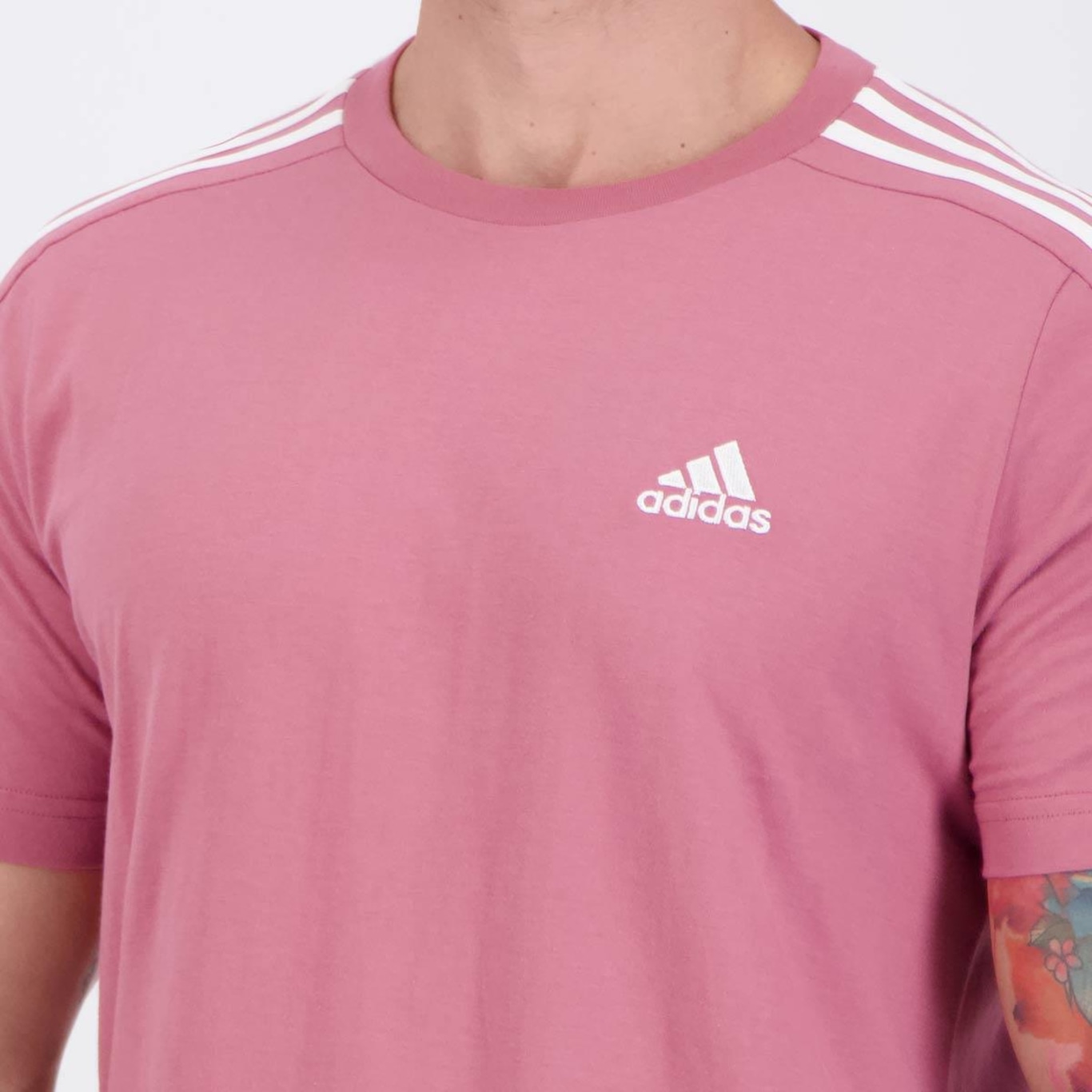 Camiseta adidas 3 Stripes Masculina - Foto 5