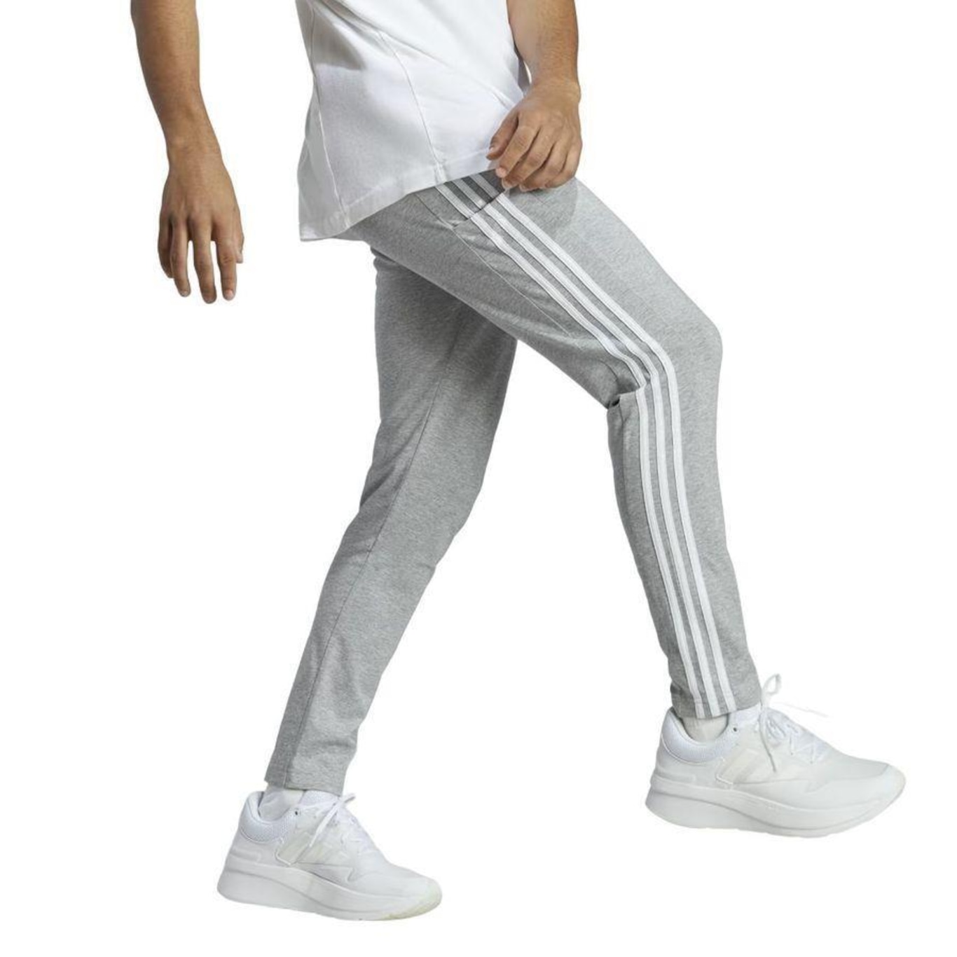 Calça adidas 3-Stripes Reta - Masculina - Foto 4