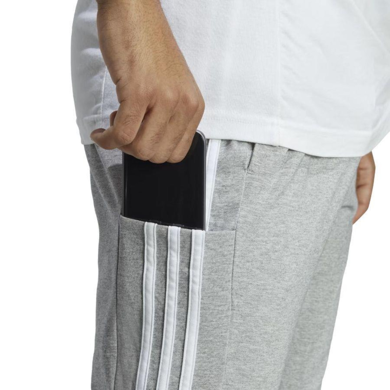 Calça adidas 3-Stripes Reta - Masculina - Foto 5