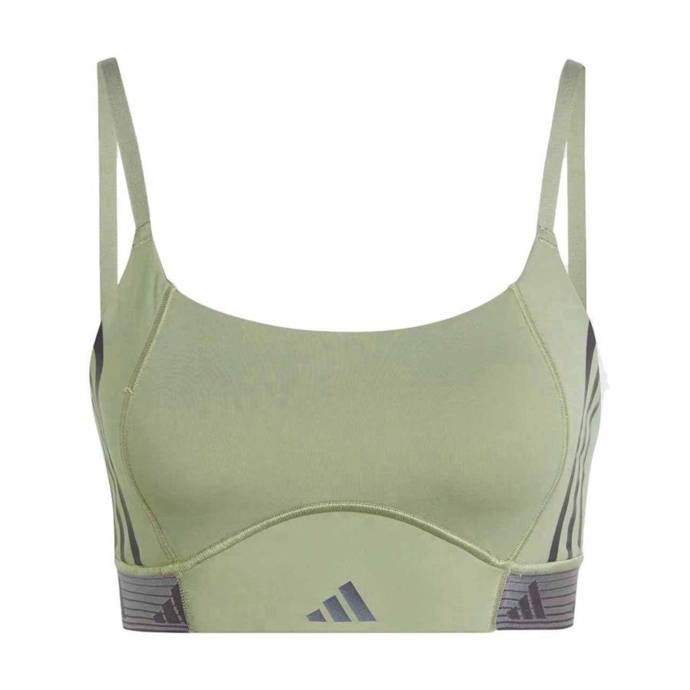 Top adidas Hyperglam Suporte Leve - Feminino - Foto 3