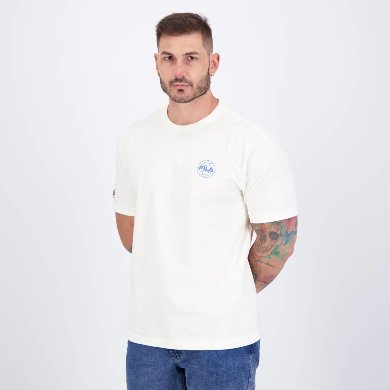 Camiseta Fila One World Masculina - Foto 3