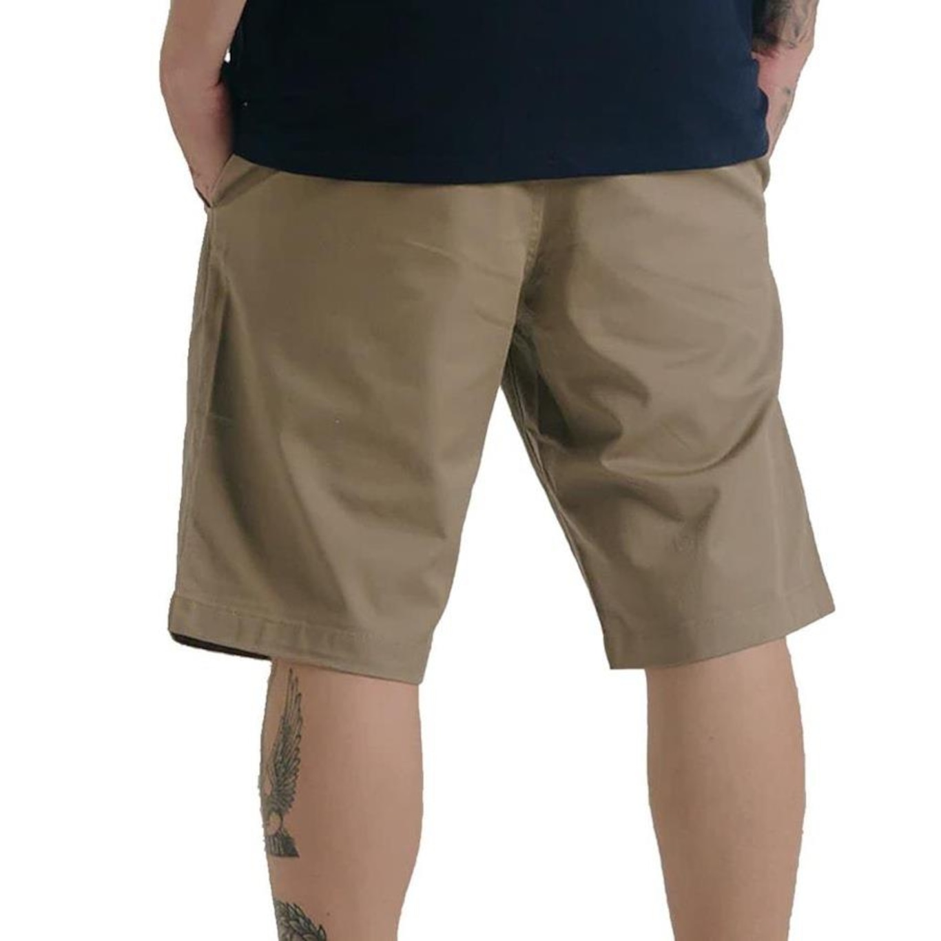 Bermuda Passeio Volcom Frickin Modern Stretch Chino - Masculina - Foto 4