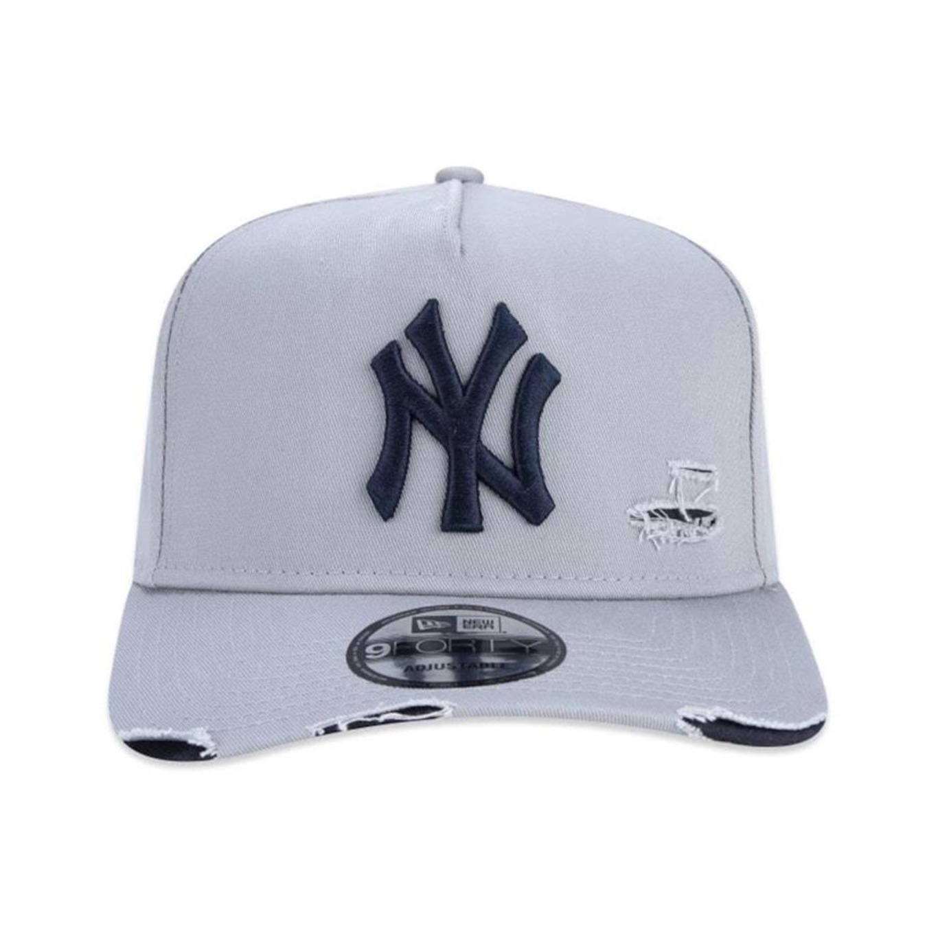 Boné New Era 9Forty A-Frame Mlb New York Yankees Destroyed - Strapback - Adulto - Foto 2