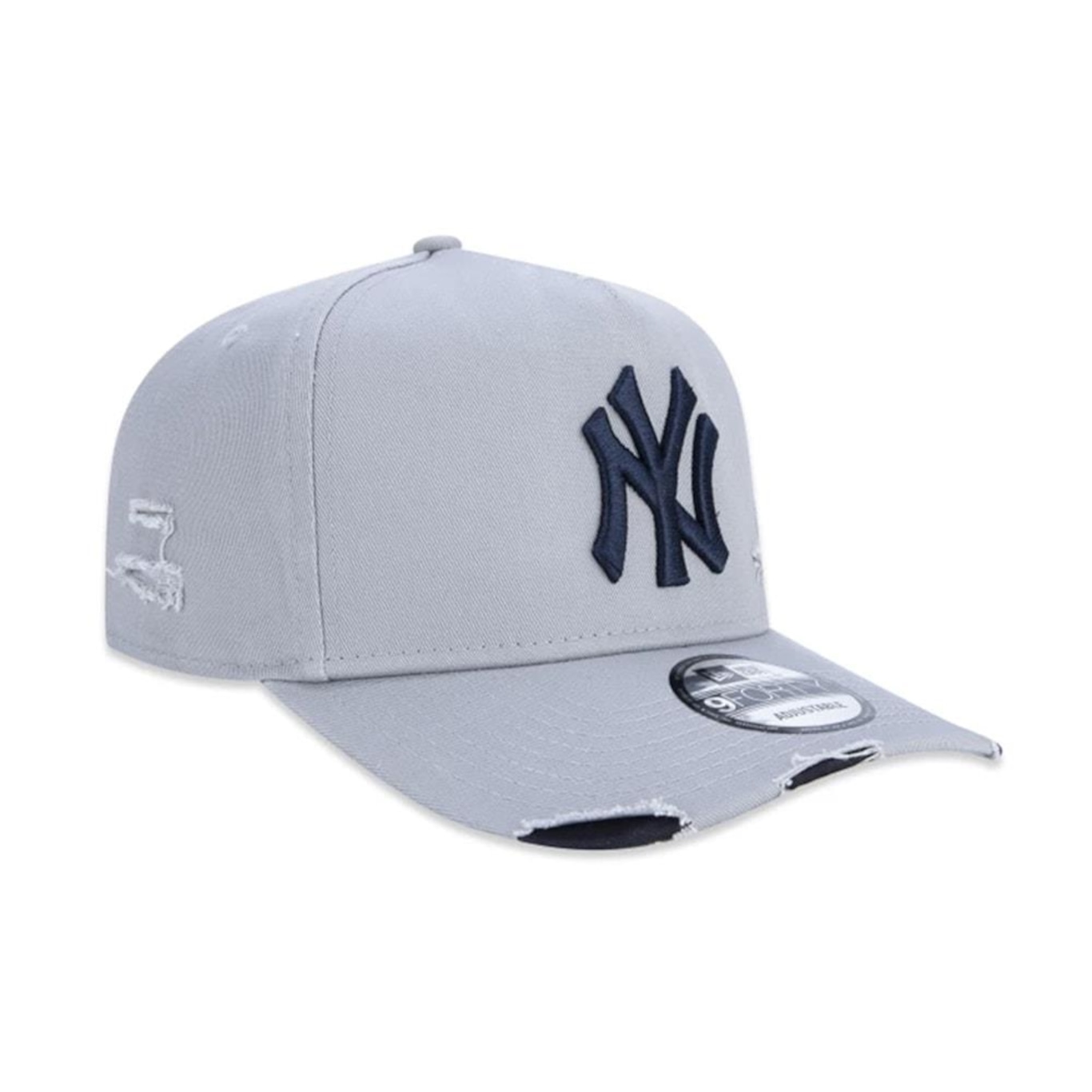 Boné New Era 9Forty A-Frame Mlb New York Yankees Destroyed - Strapback - Adulto - Foto 3