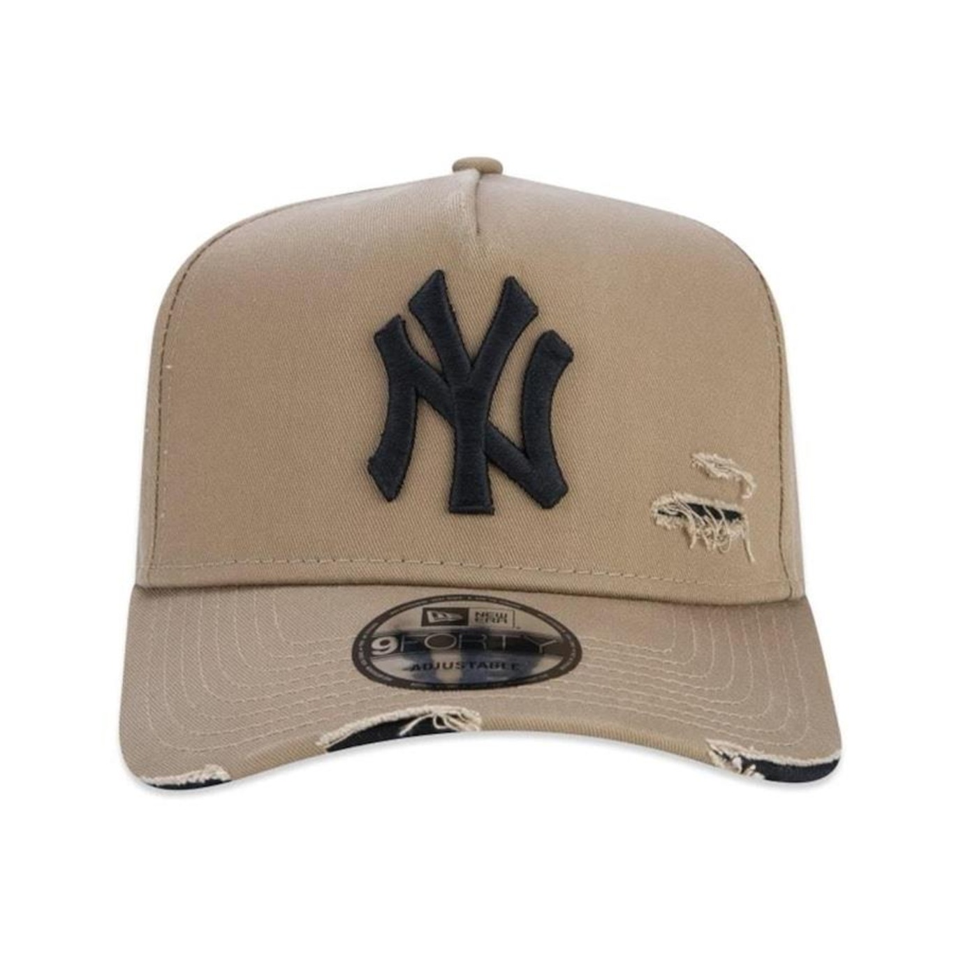 Boné New Era 9Forty A-Frame Mlb New York Yankees Destroyed - Strapback - Adulto - Foto 2