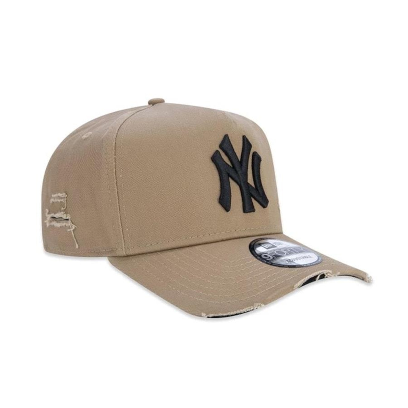 Boné New Era 9Forty A-Frame Mlb New York Yankees Destroyed - Strapback - Adulto - Foto 3