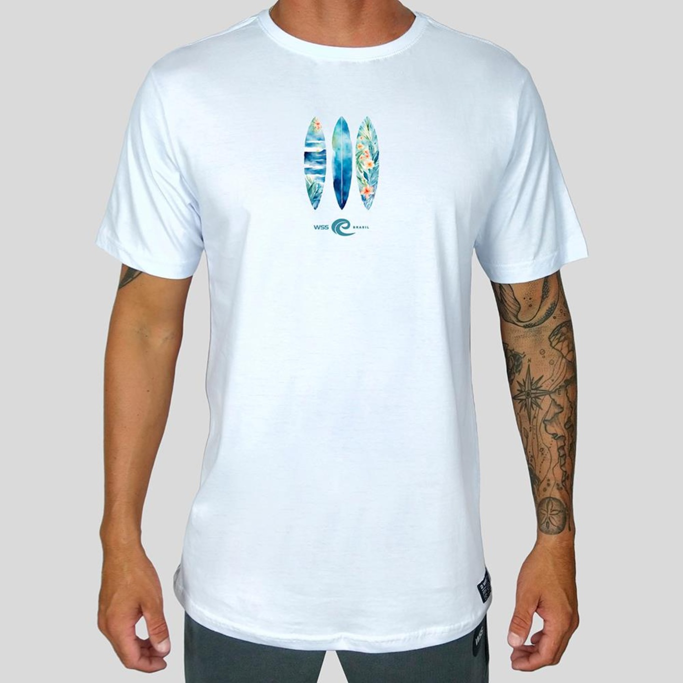 Camiseta Masculina Floral Surf Prime Wss - Foto 1