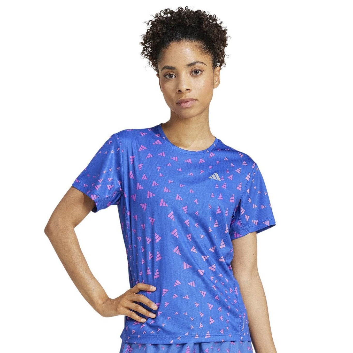 Camiseta adidas Run It Brand Love Feminina - Foto 1