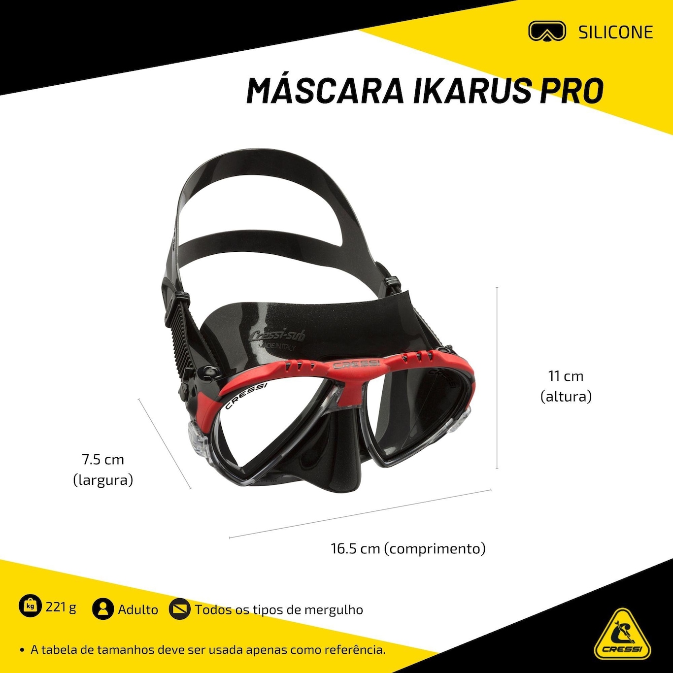 Máscara Cressi Ikarus Pro - Foto 3