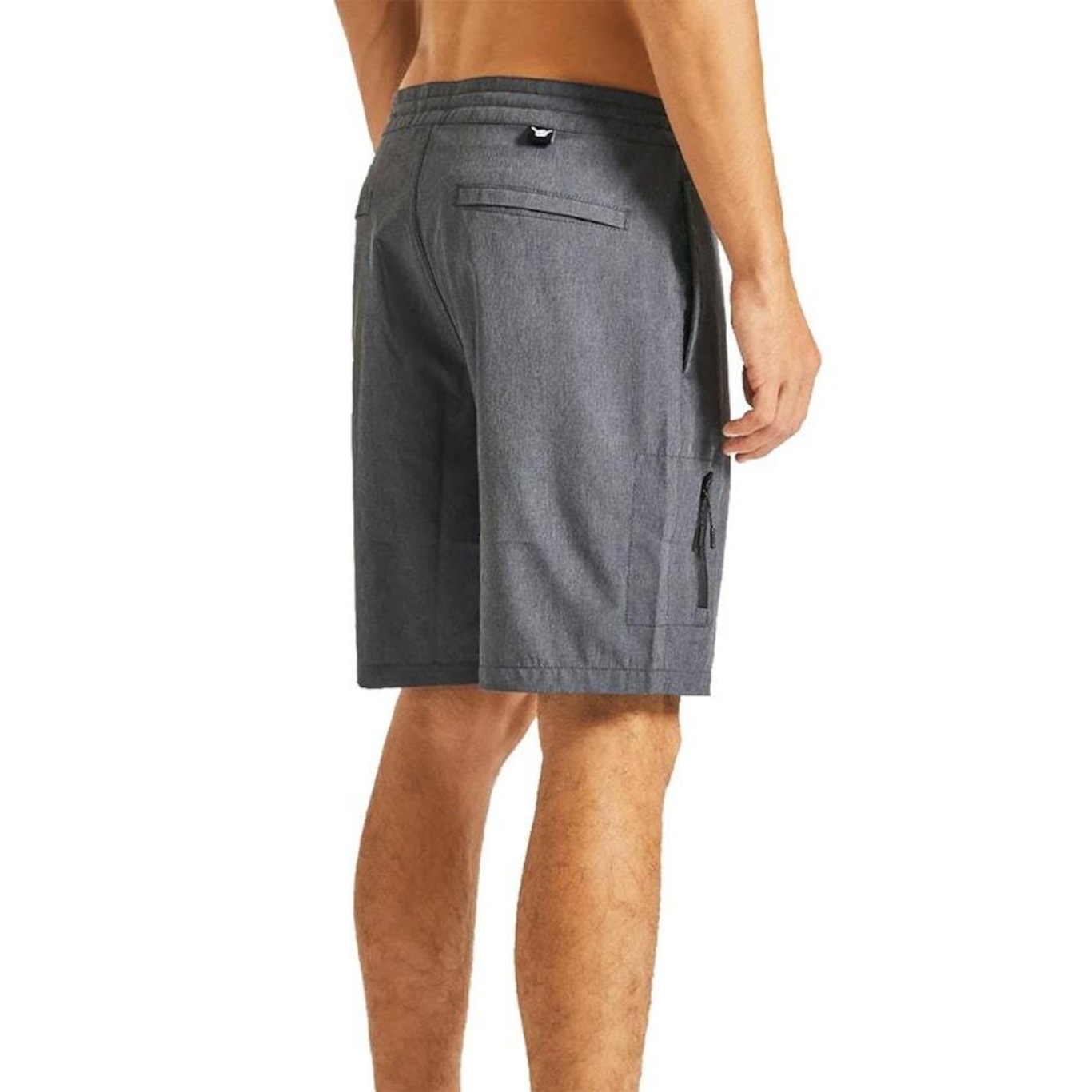 Bermuda Hang Loose Híbrida Zippy Dark Grey - Masculina - Foto 4