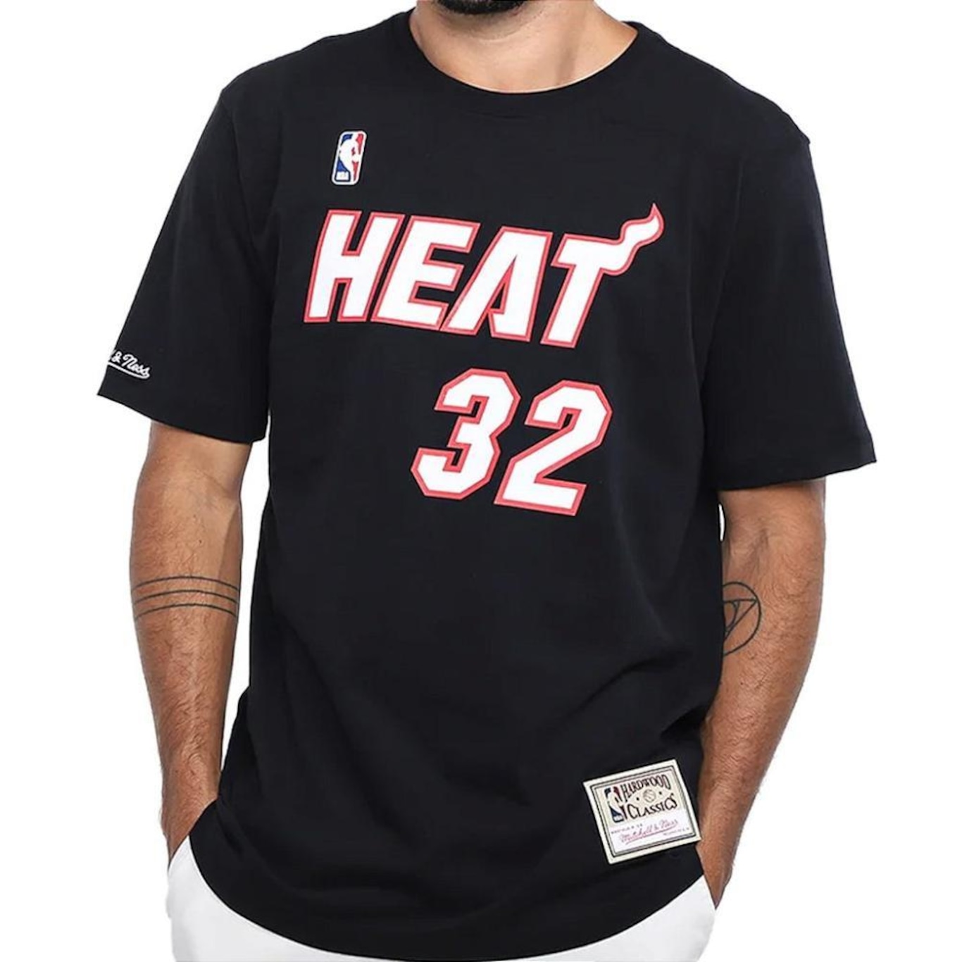 Camiseta Mitchell & Ness Miami Heat O''''Neal Masculina - Foto 1