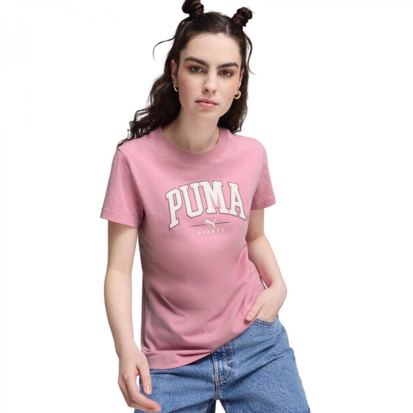 Camiseta Puma Squad Graphic Feminina - Foto 1