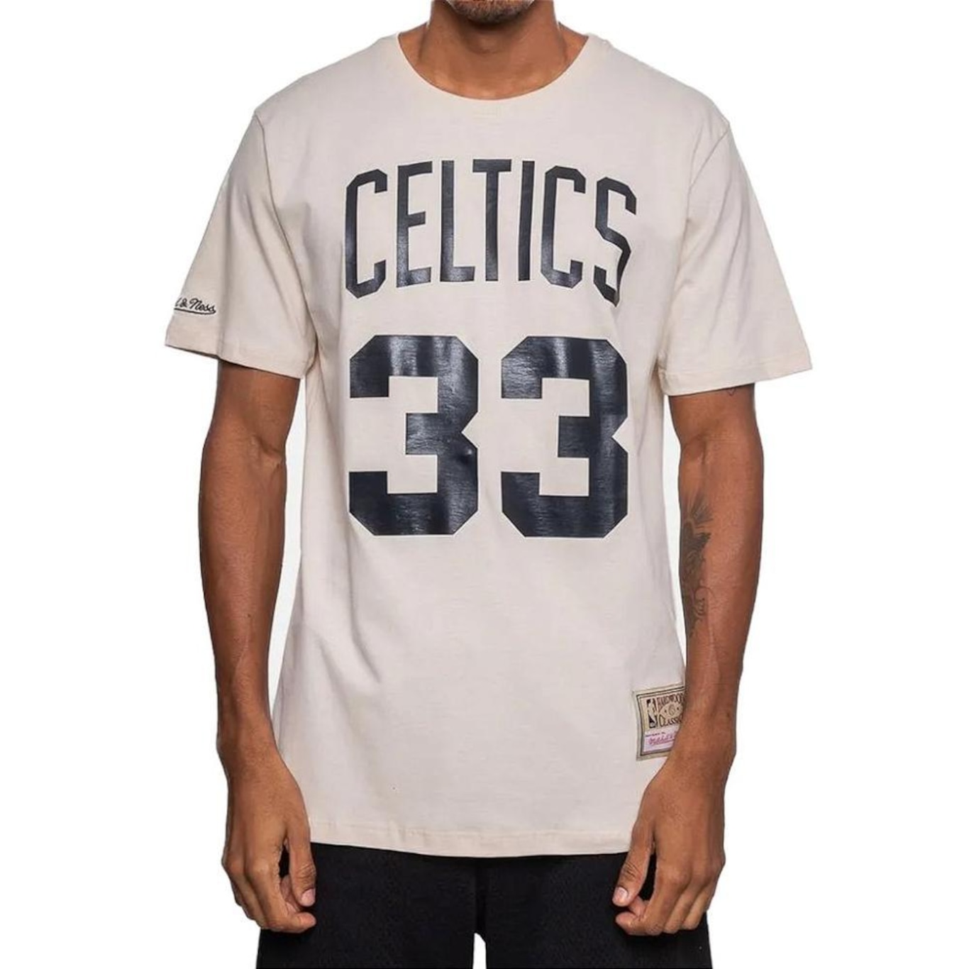 Camiseta Mitchell & Ness Boston Celtics Bird Masculina - Foto 1