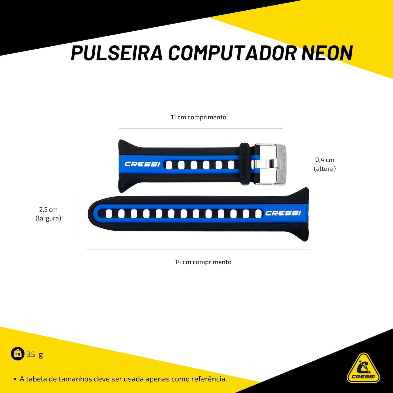 Pulseira Computador Cressi Neon - Foto 3