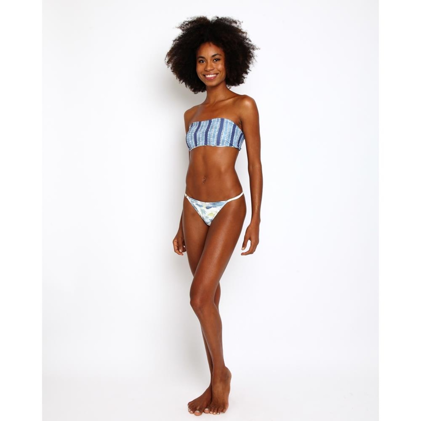 Biquini Rip Curl Postcards Bandeau - Feminino - Foto 1