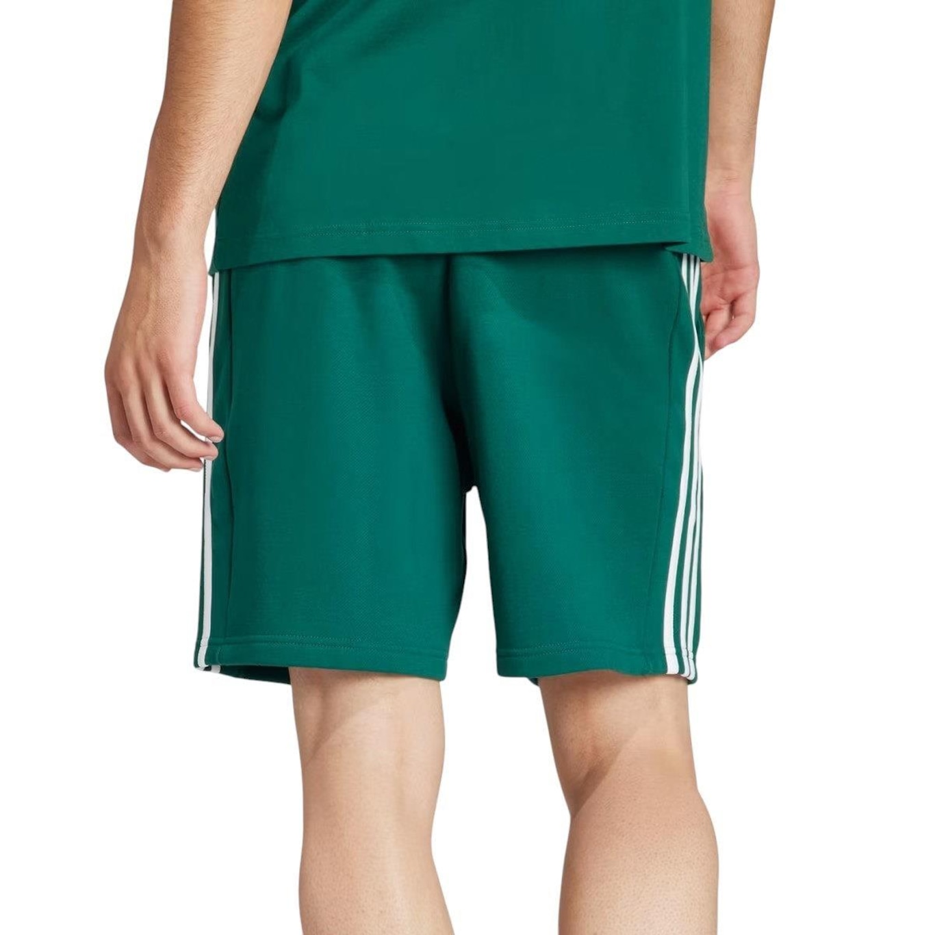 Short Adidas 3 Stripes French Terry - Masculino - Foto 2