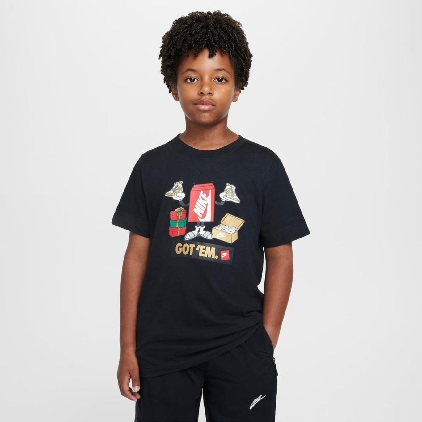 Camiseta Nike Sportswear Boxy Got ''''Em - Infantil - Foto 1