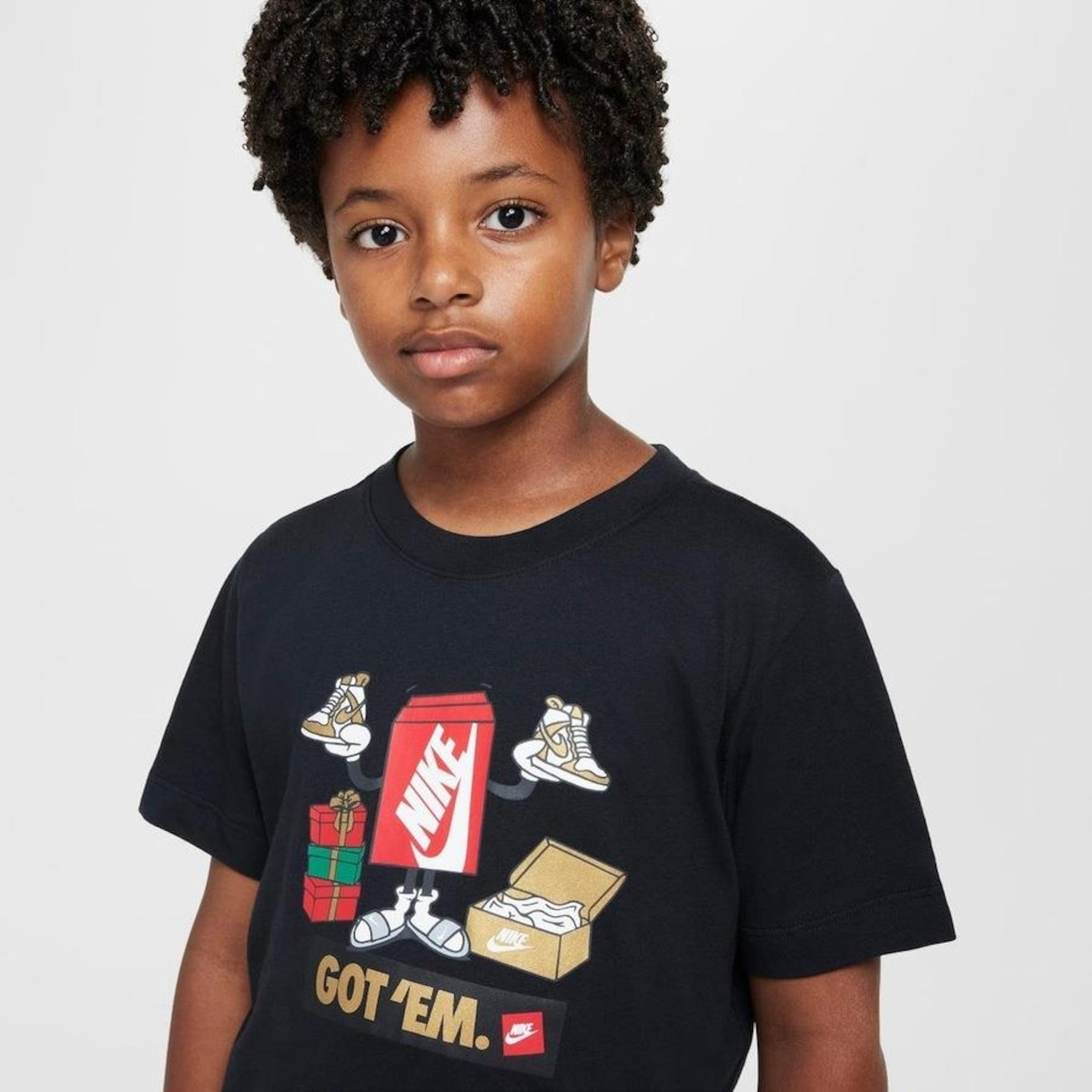 Camiseta Nike Sportswear Boxy Got ''''Em - Infantil - Foto 3