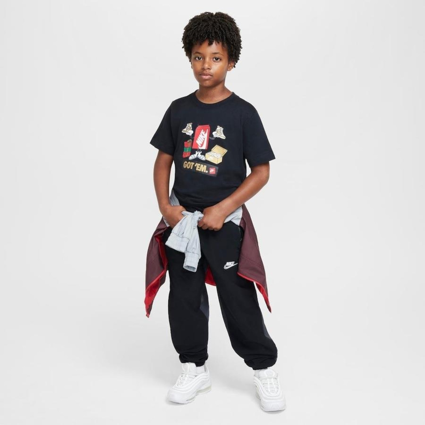 Camiseta Nike Sportswear Boxy Got ''''Em - Infantil - Foto 4