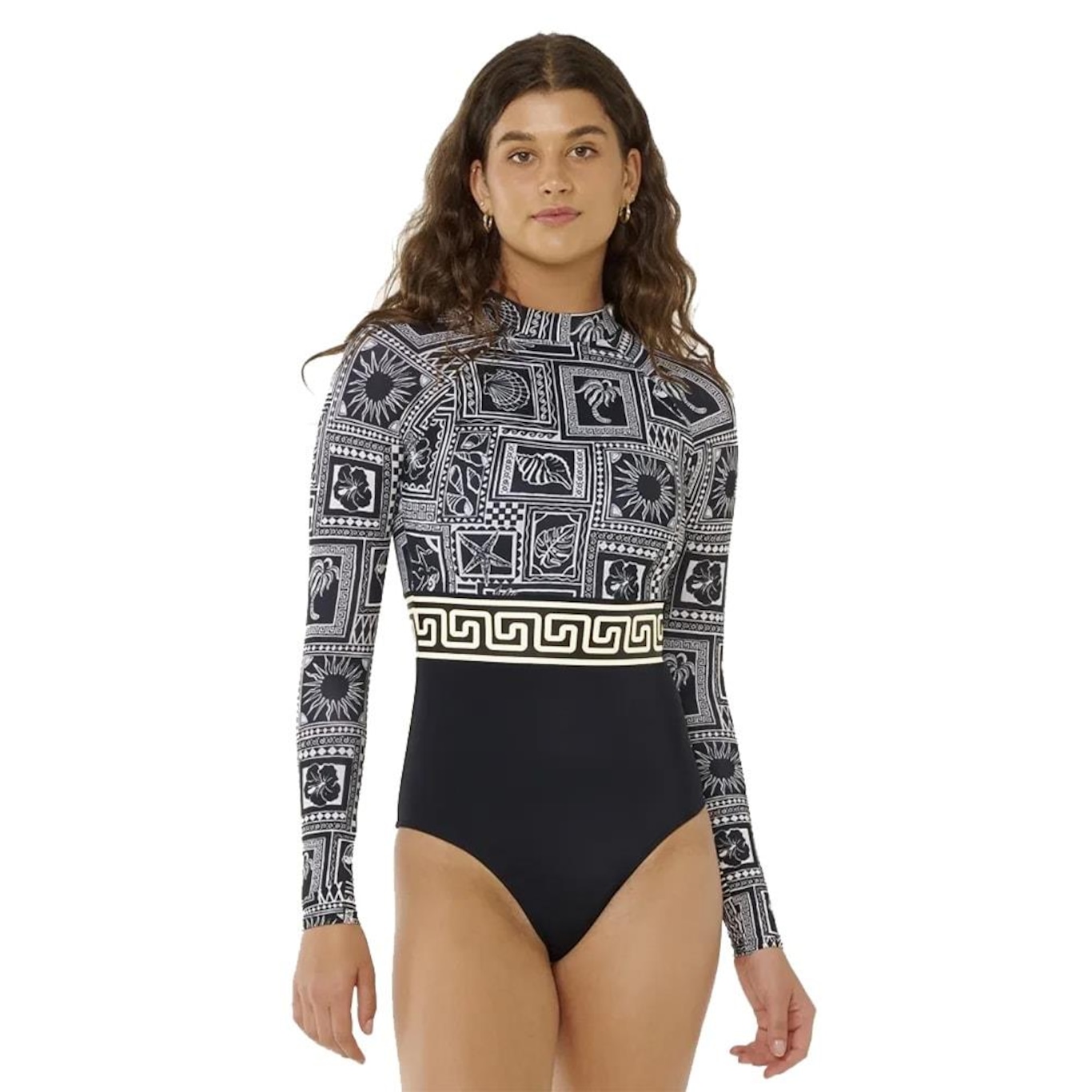 Maiô Rip Curl Mermaid Beach Upf Suit Black - Feminino - Foto 1