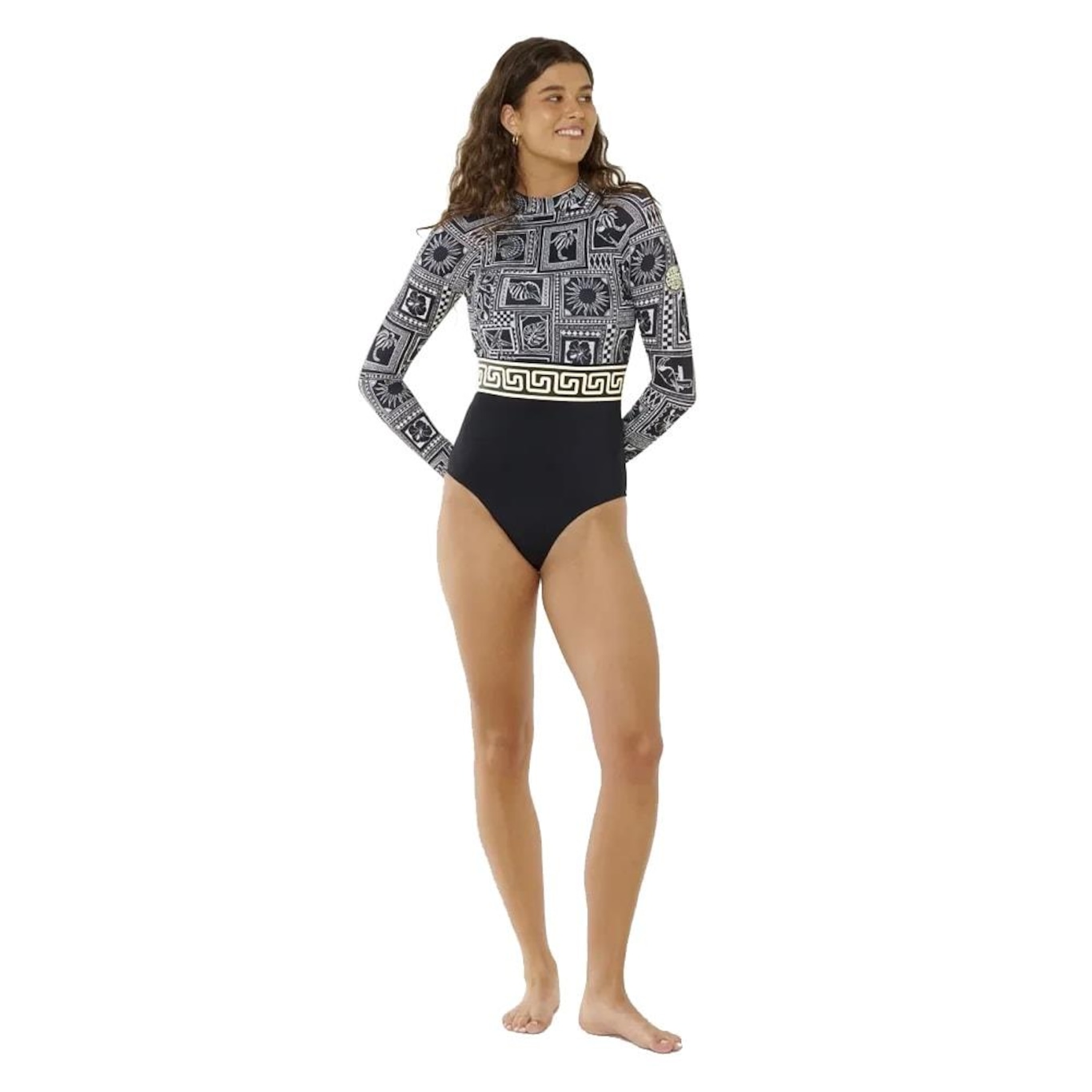 Maiô Rip Curl Mermaid Beach Upf Suit Black - Feminino - Foto 2