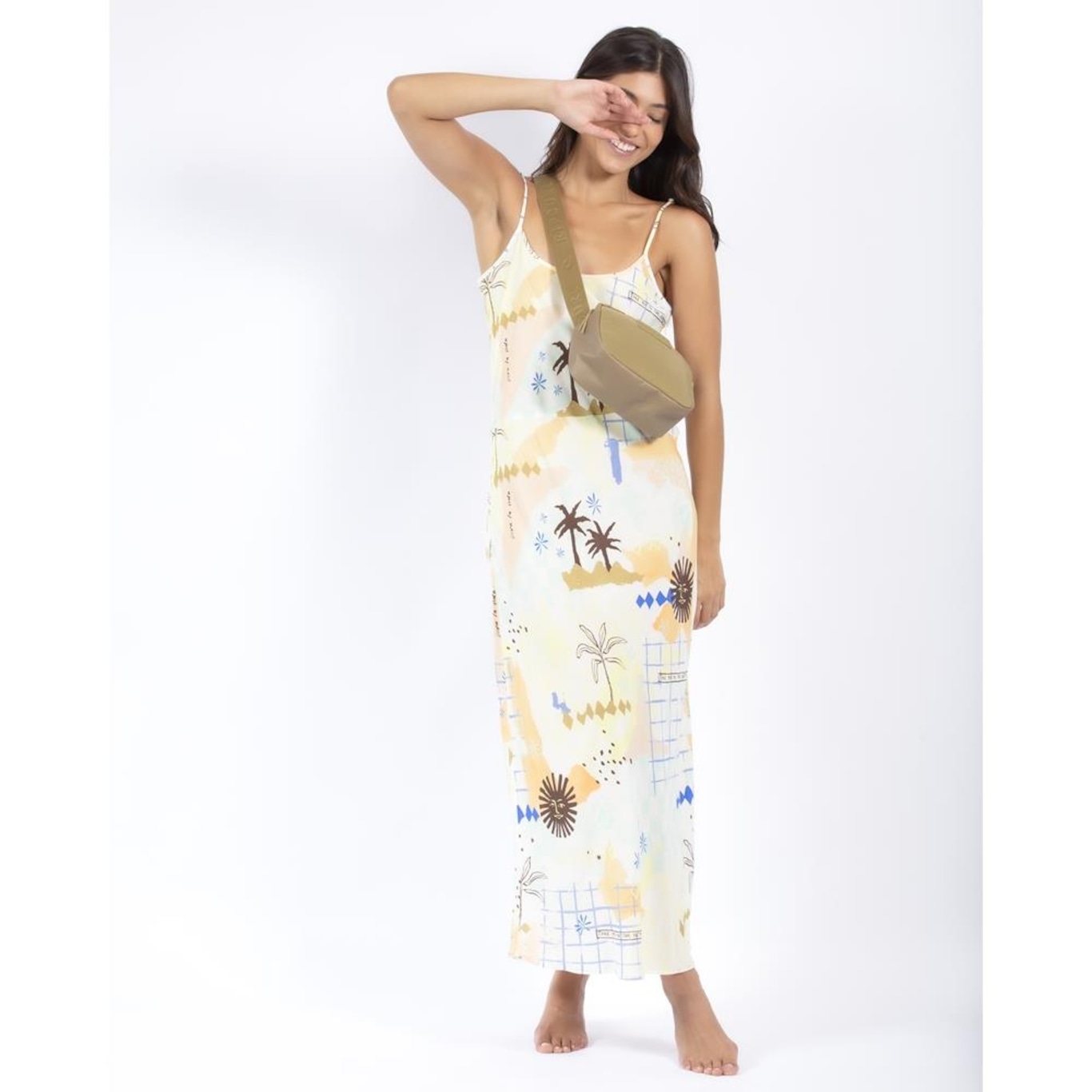 Vestido Rip Curl Sun Club Midi - Feminino - Foto 4