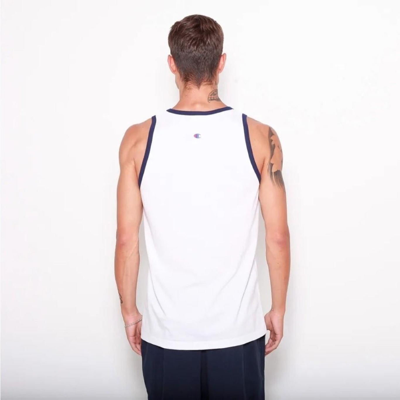 Camiseta Regata Champion Bicolor Script - Masculina - Foto 3