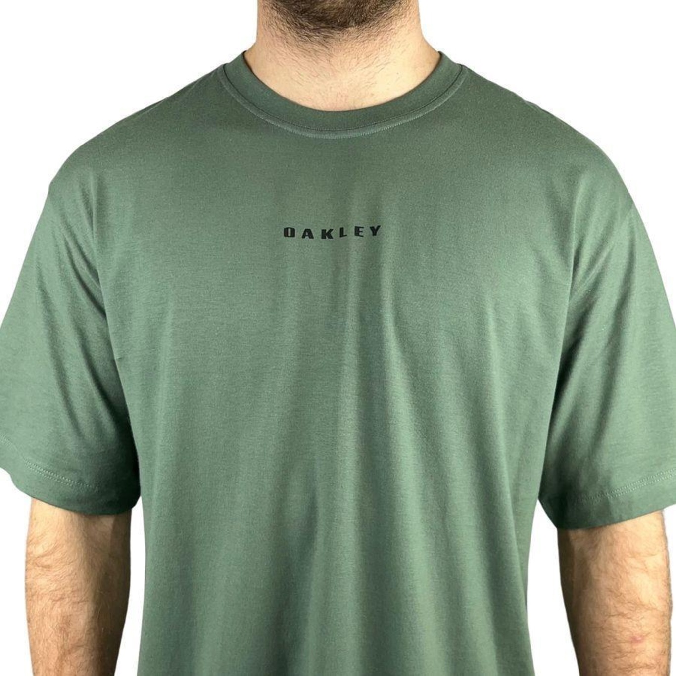 Camiseta Oakley Back To Skull Bark Tee Surplus - Masculina - Foto 2