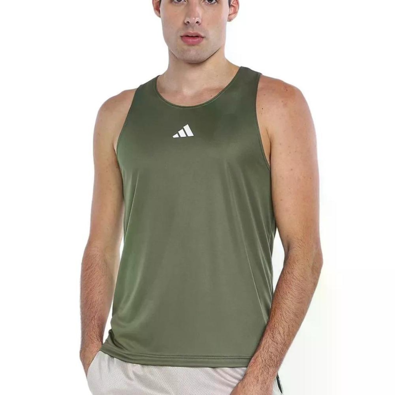 Camiseta Regata adidas Treino Basica - Masculina - Foto 1