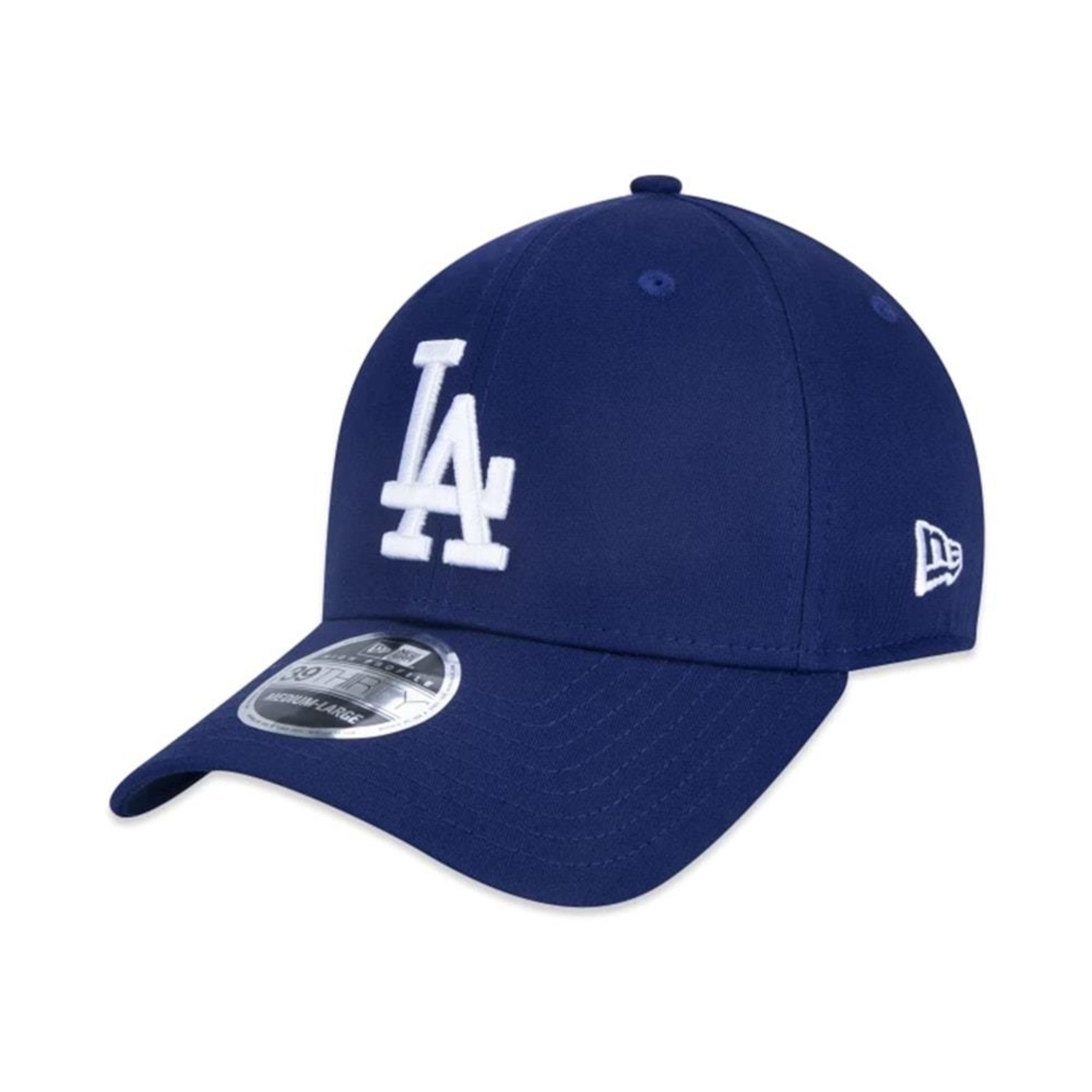 Boné Aba Curva New Era 39Thirty Mlb Los Angeles Dodgers Royal - Fechado - Adulto - Foto 1