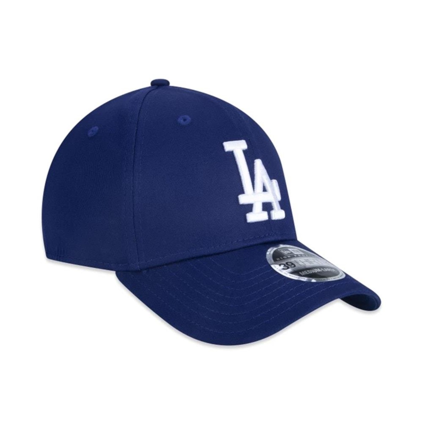 Boné Aba Curva New Era 39Thirty Mlb Los Angeles Dodgers Royal - Fechado - Adulto - Foto 3