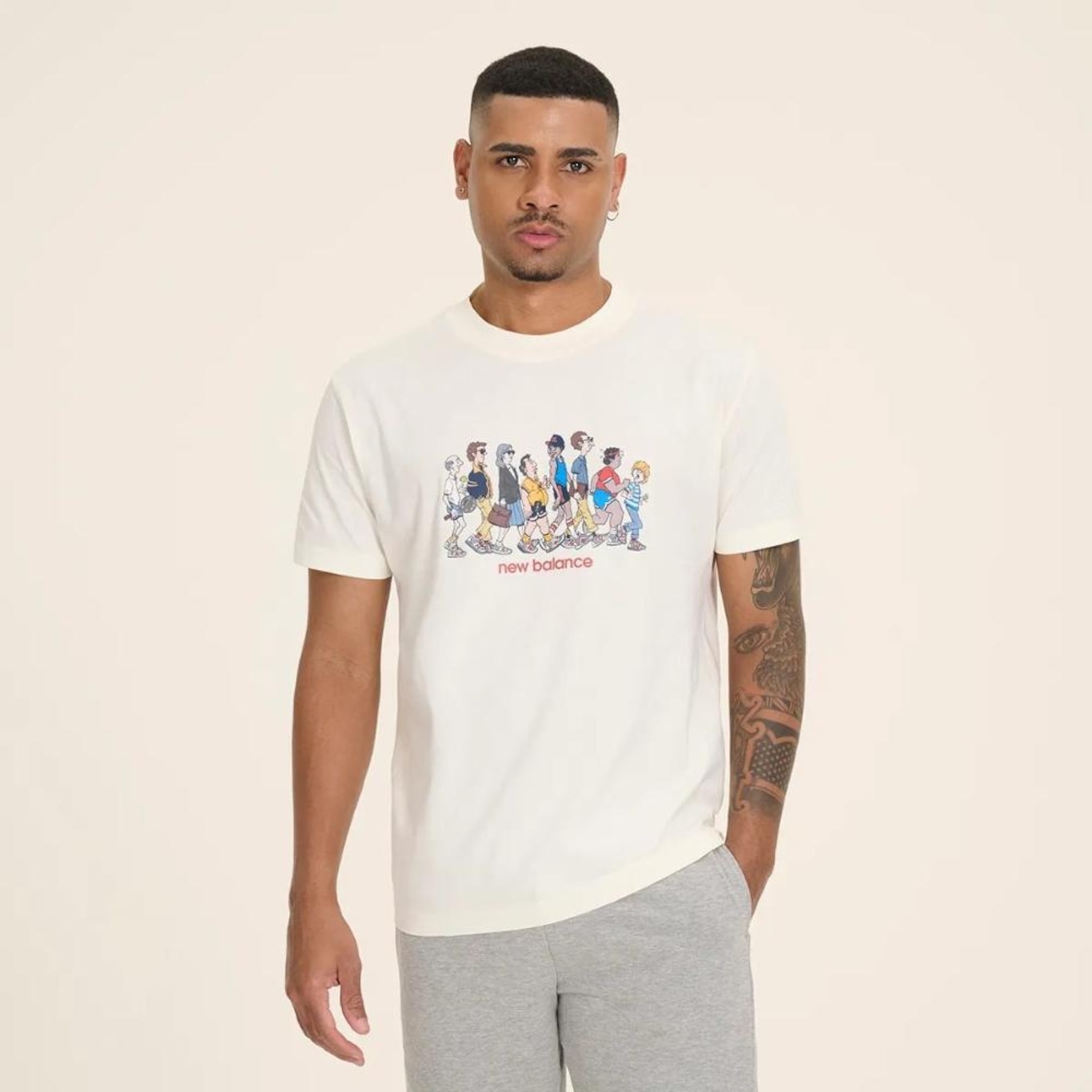 Camiseta New Balance Archive Walk - Masculina - Foto 1