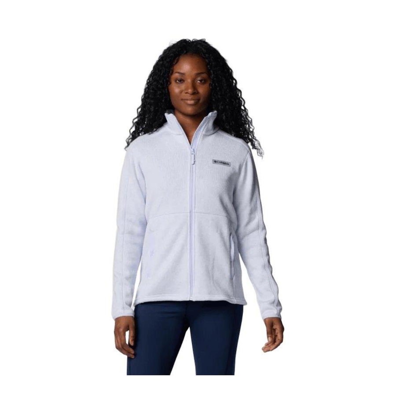 Jaqueta Columbia Sweater Weather Full Zip Ii Snowdrift Feminina - Foto 1