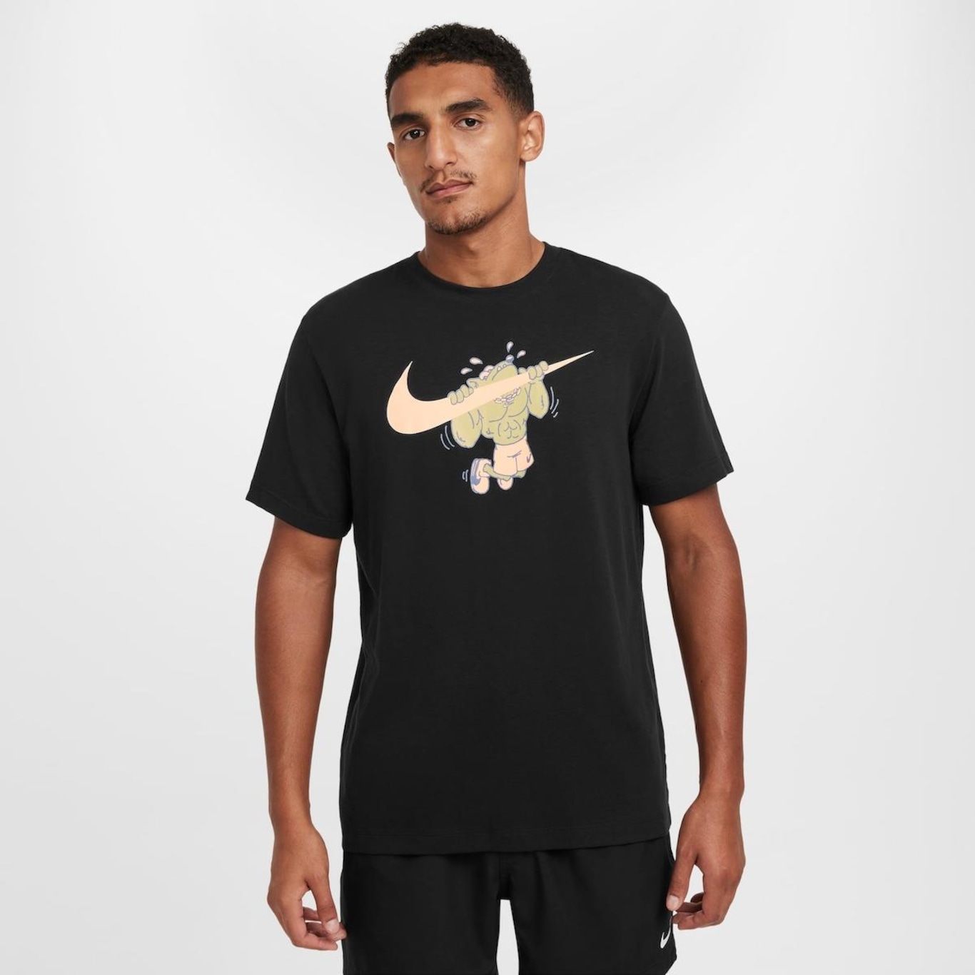 Camiseta Nike Dri-Fit Slub Anime - Masculina - Foto 1