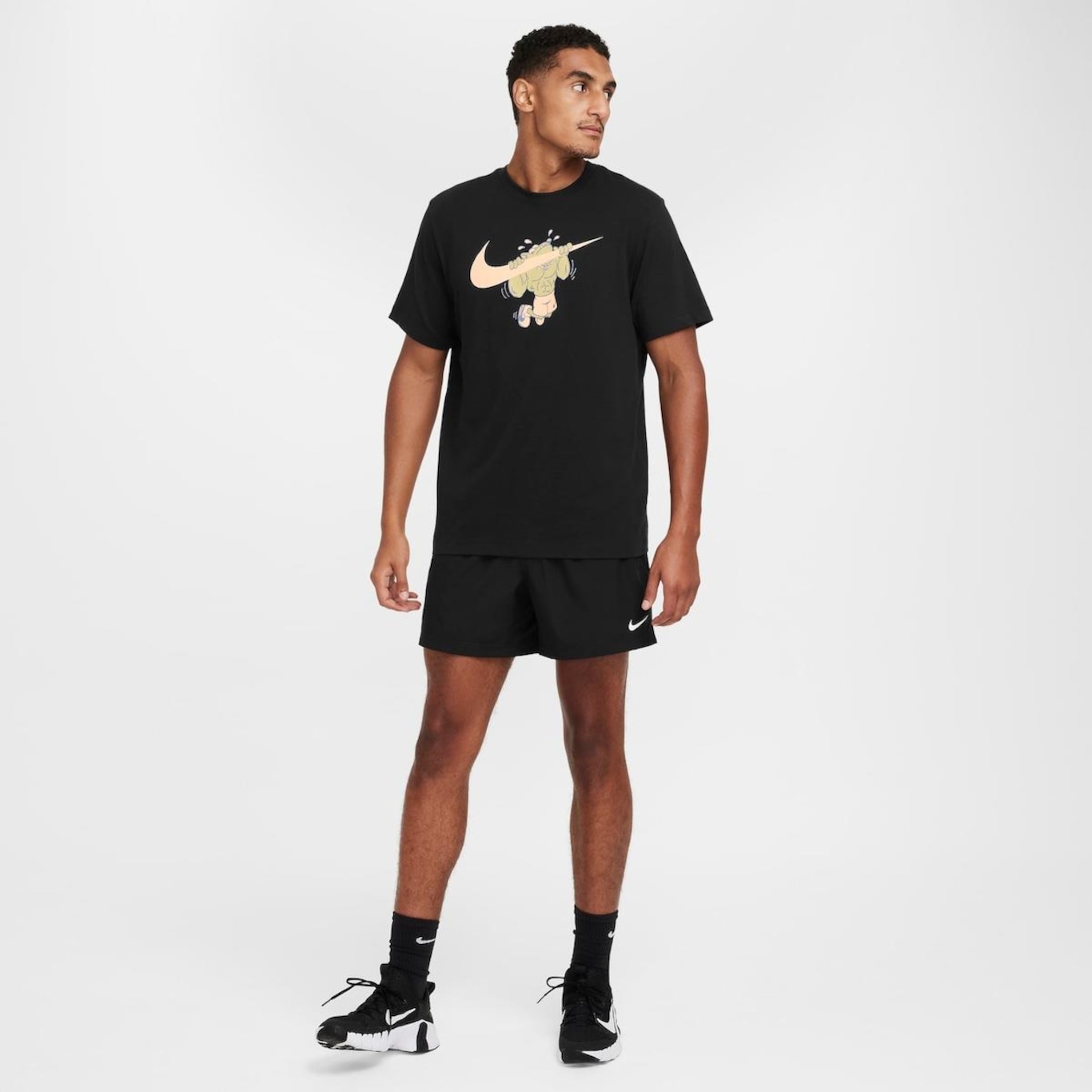 Camiseta Nike Dri-Fit Slub Anime - Masculina - Foto 4