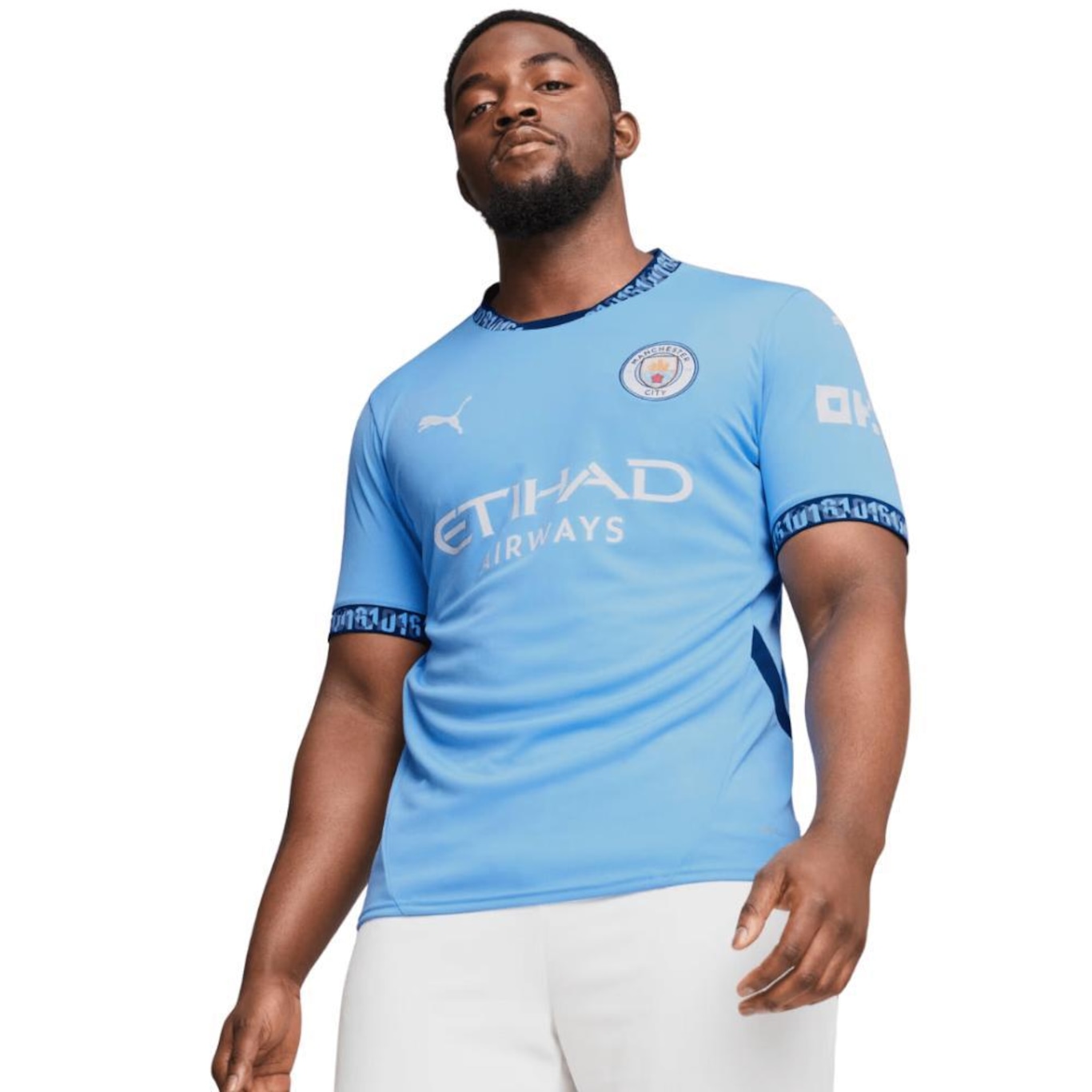 Camisa Manchester City Puma 24/25 Torcedor- Masculina - Foto 1