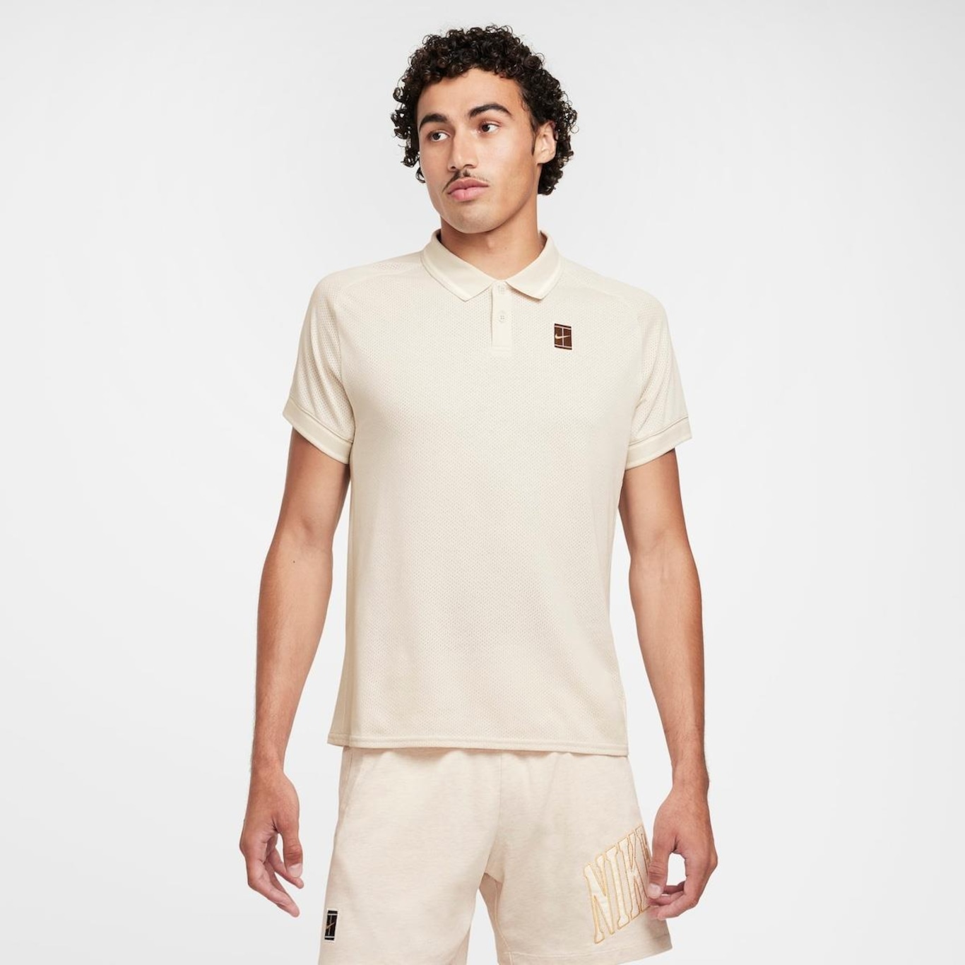 Camisa Polo Nikecourt Heritage - Masculina - Foto 1