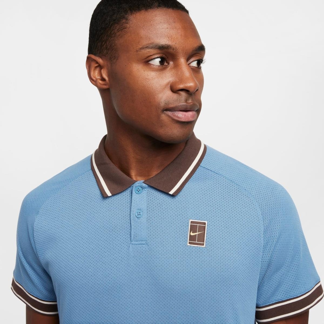 Camisa Polo Nikecourt Heritage - Masculina - Foto 3