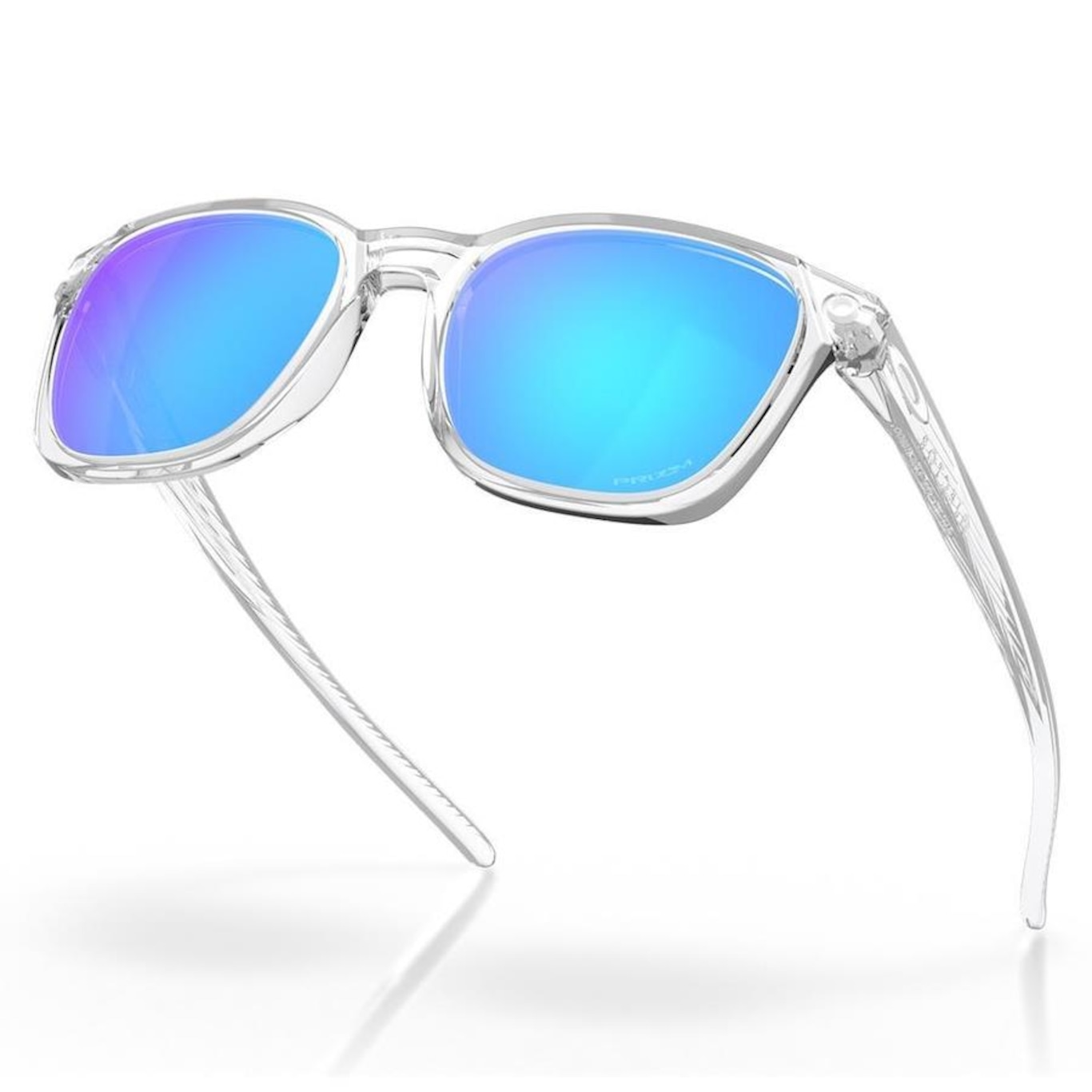 Óculos de Sol Oakley Ojector Polished Clear Prizm Sapphire - Foto 5