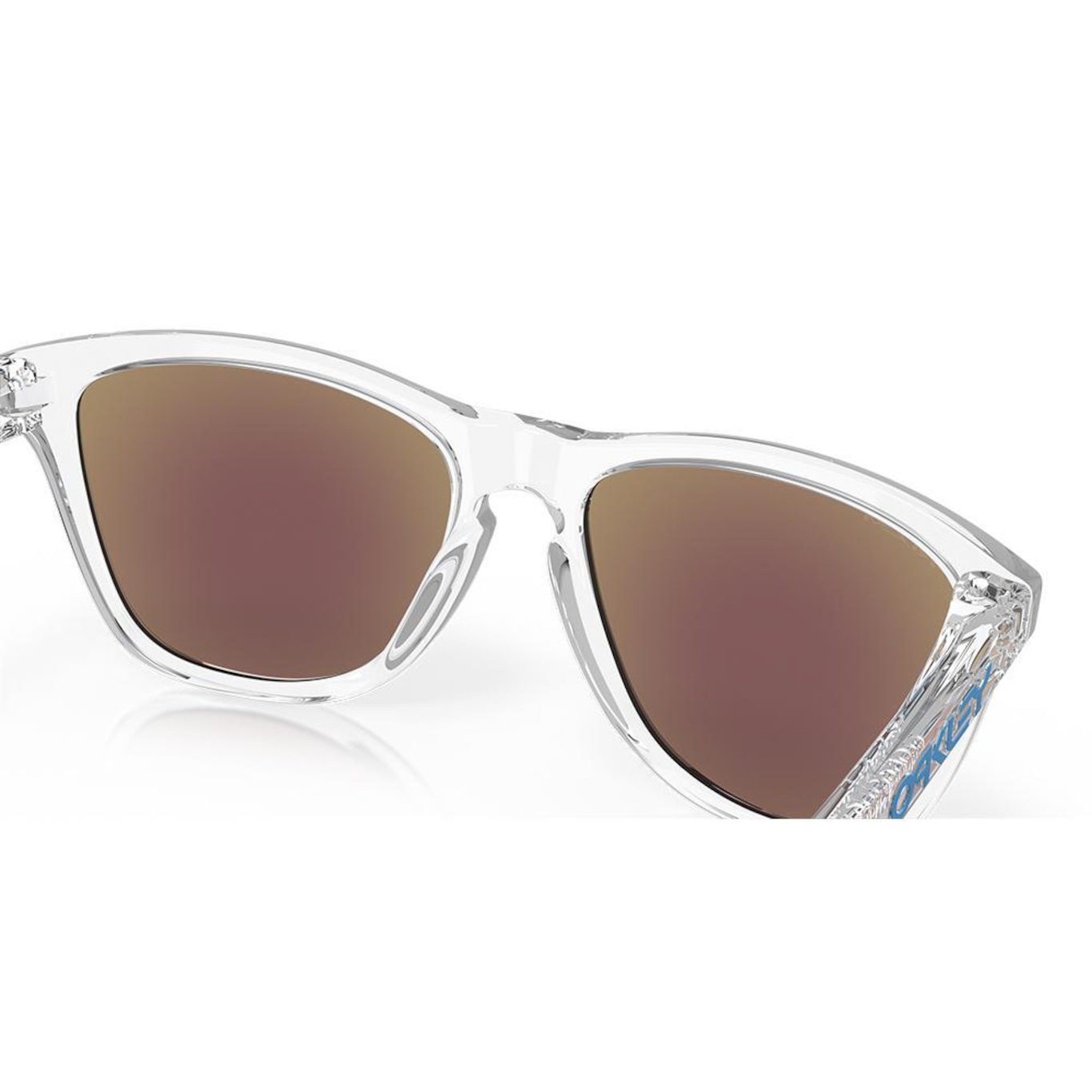 Óculos de Sol Oakley Frogskins Crystal Clear Prizm Sapphire - Foto 6