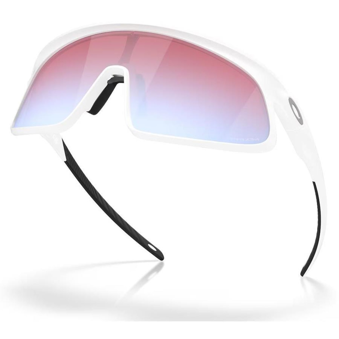 Óculos de Sol Oakley Rslv Matte White Prizm Snow Sapphire - Foto 5