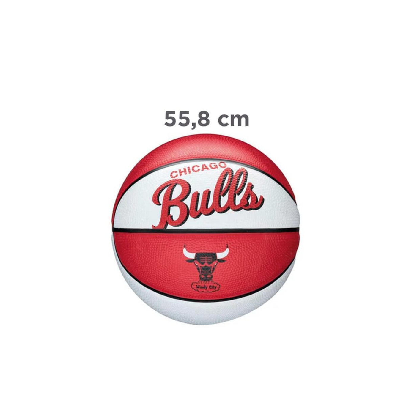 Mini Bola de Basquete Wilson Nba Team Retro Chicago Bulls #3 - Foto 3